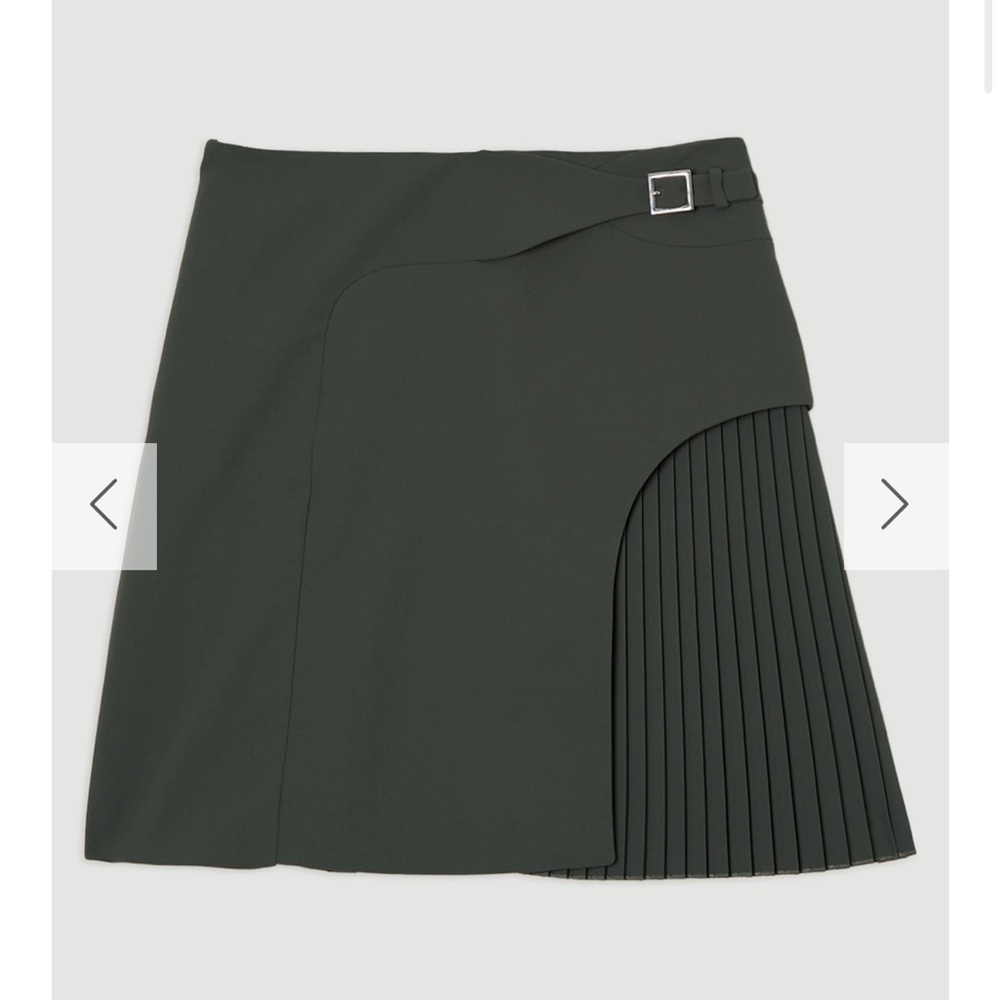 Karen Millen Dark Green Mini Skirt - Picture 7 of 8